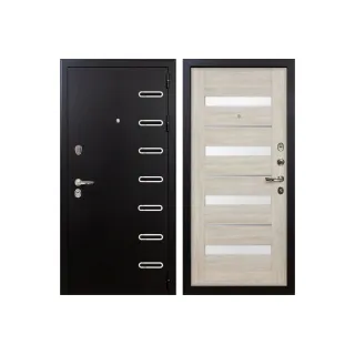 Входная металлическая дверь Лекс Витязь Сицилио Ясень кремовый (панель №48)